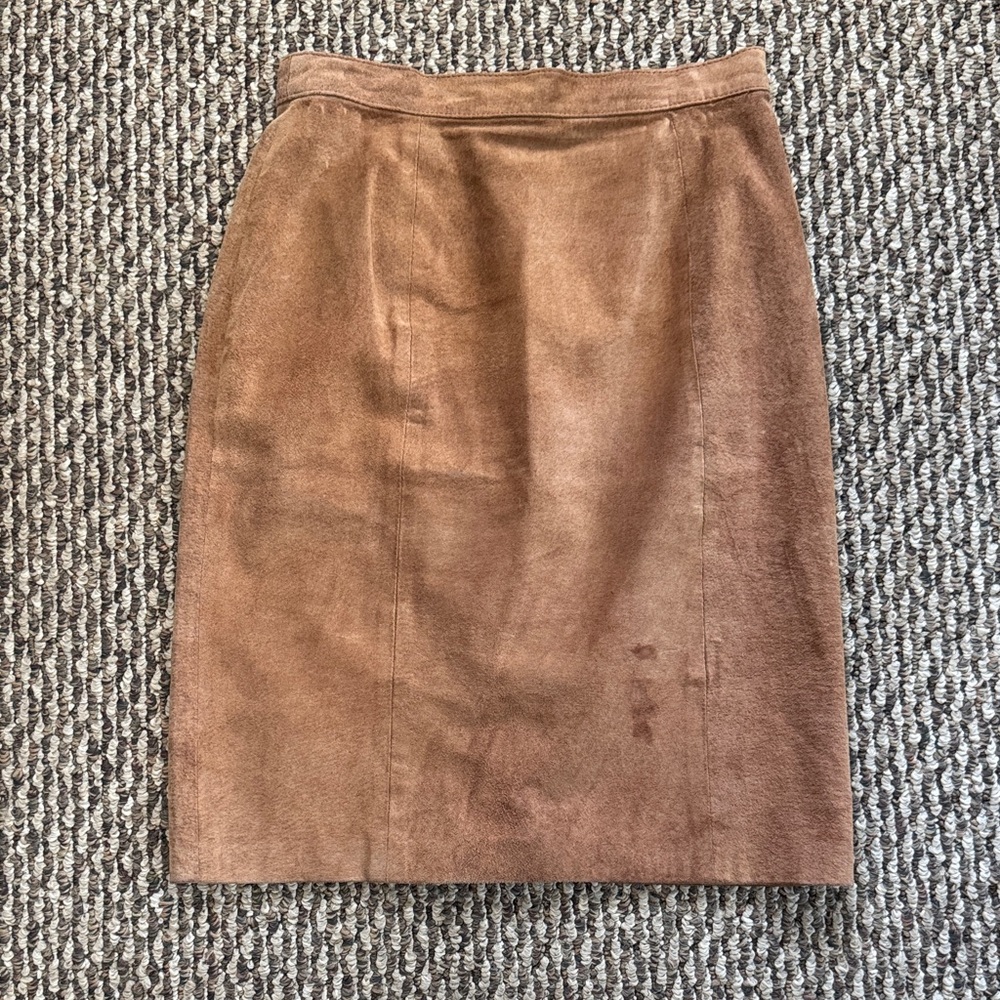 BB Dakota Tan Suade western Boho Chic Pencil Skirt